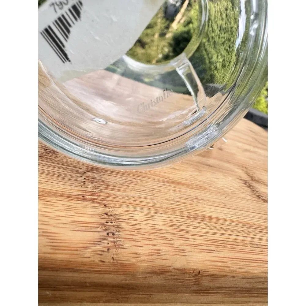 Vintage Christofle French Clear Crystal Water Pitcher Jug 48 oz